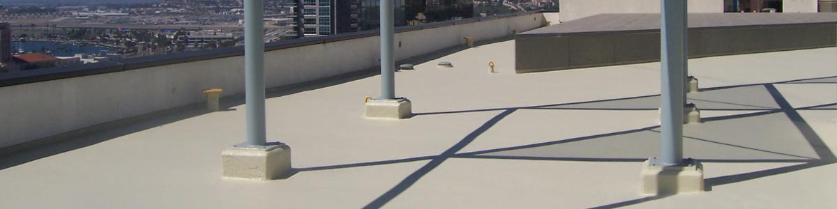 Rooftop deck waterproofing system by Garland.