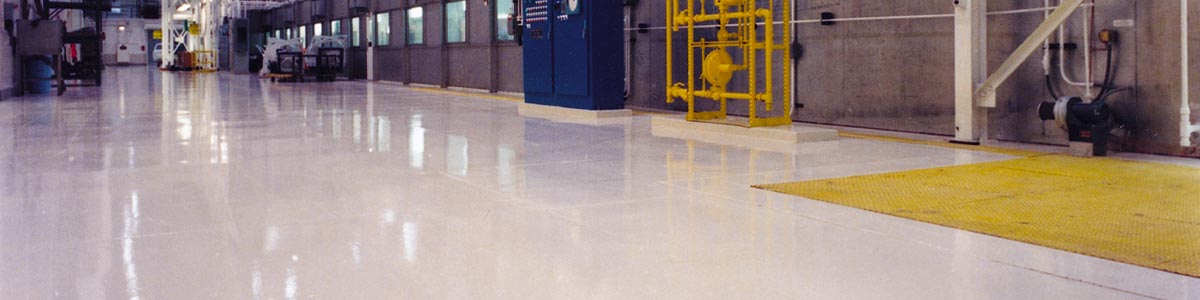 Warehouse flooring with a durable topcoat from Garland.